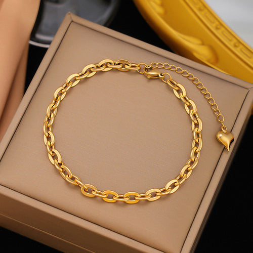 Anti-Tarnish Stainless Steel Gold-Plated Rope Style Wraparound Bracelet - Wholesale
