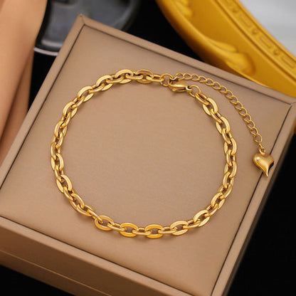 Anti-Tarnish Stainless Steel Gold-Plated Rope Style Wraparound Bracelet - Wholesale