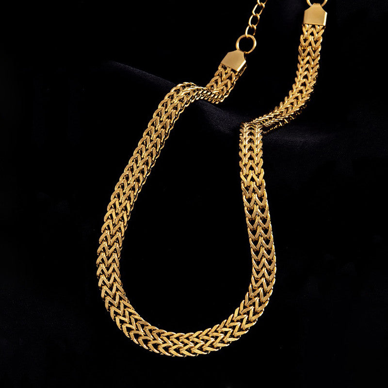 Anti-Tarnish Stainless Steel Gold-Plated Infinity Chain Necklace - Wholesale