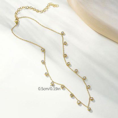 Anti-Tarnish Stainless Steel Gold-Plated Geometrical Necklace - Wholesale