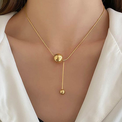 Anti-Tarnish Gold-Plated Spherical Pendant - Wholesale