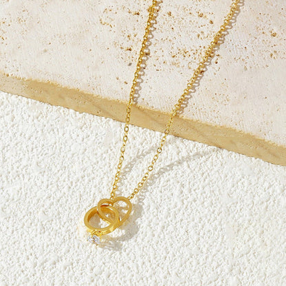 Anti-Tarnish Stainless Steel Gold-Plated Heart Themed Pendant for Women - Wholesale