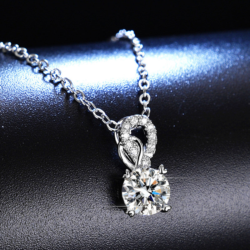 Anti-Tarnish Stainless Steel Silver-Plated Mayur (Peacock) Inspired Solitaire Pendant - Wholesale