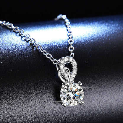 Anti-Tarnish Stainless Steel Silver-Plated Mayur (Peacock) Inspired Solitaire Pendant - Wholesale