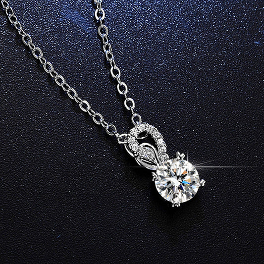 Anti-Tarnish Stainless Steel Silver-Plated Mayur (Peacock) Inspired Solitaire Pendant - Wholesale