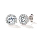 High-quality silver plated AD stone stud earrings for retailers and boutique owners