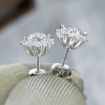 Anti-tarnish silver round stud earrings – bulk jewelry for shopkeepers